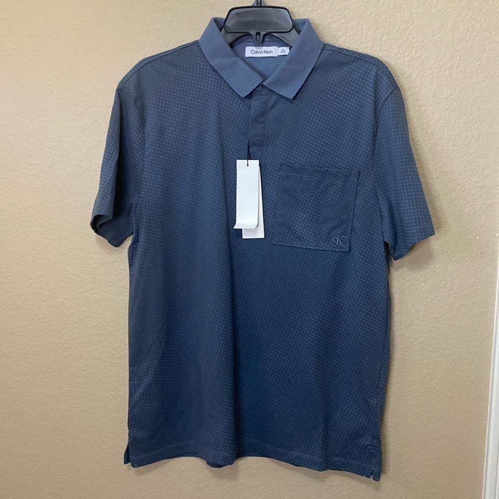 Men’s Calvin Klein Smith Cotton Polo Shirt NWT Size M